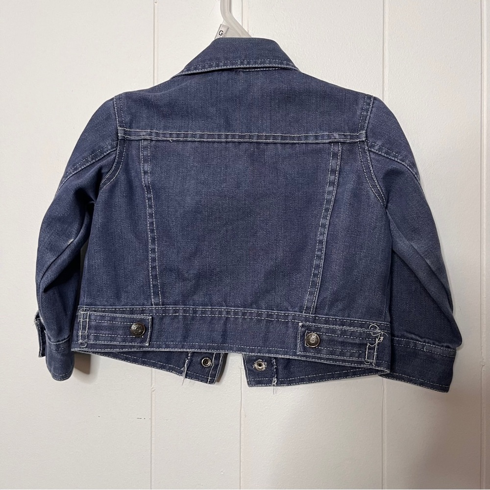 Vintage Montgomery Ward Kids/Toddler Denim Trucker Jacket Jean Jacket Size 3 - Picture 2 of 7